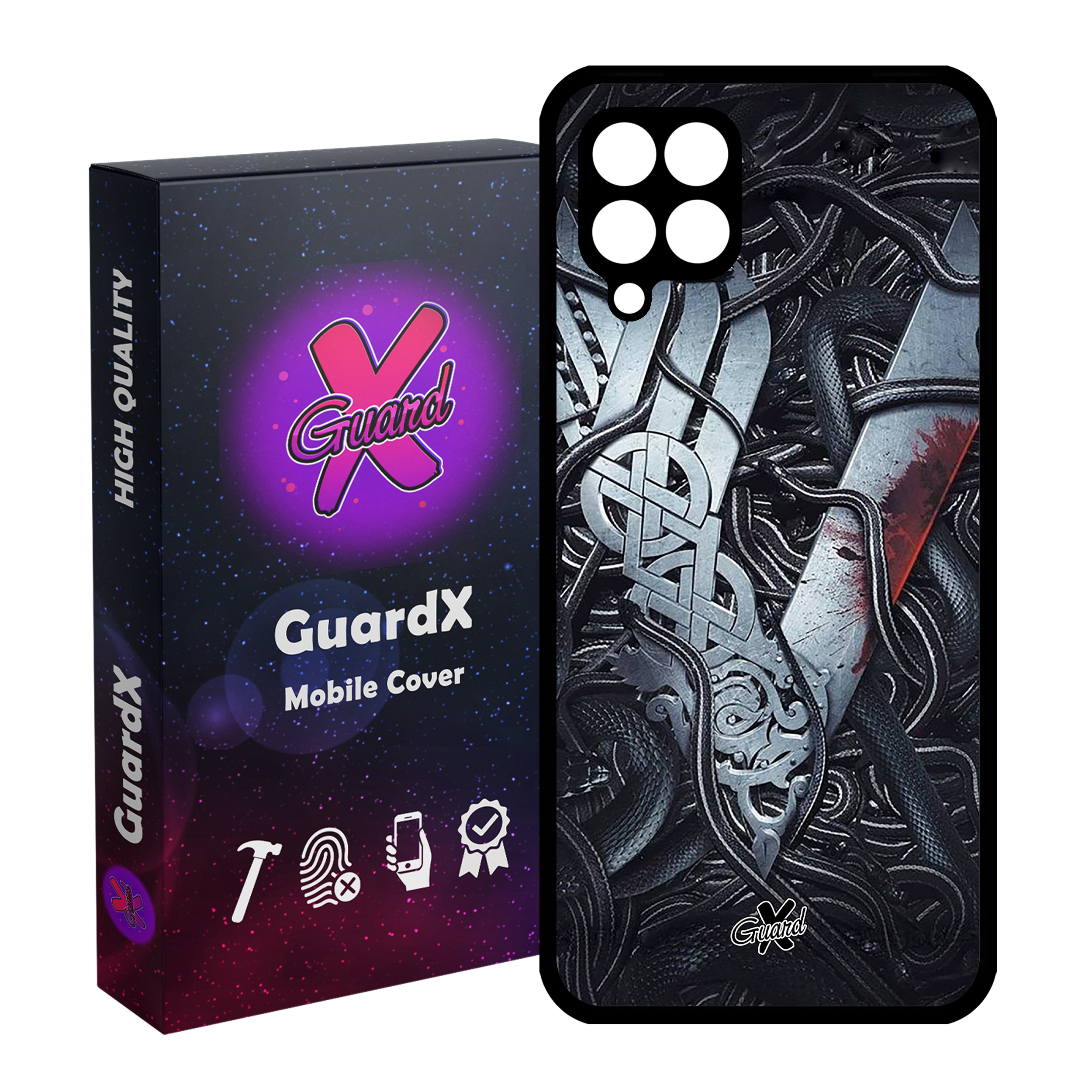 کاور گارد ایکس طرح Vikings مدل Glass10221 مناسب برای گوشی موبایل سامسونگ Galaxy M32 4G / F22