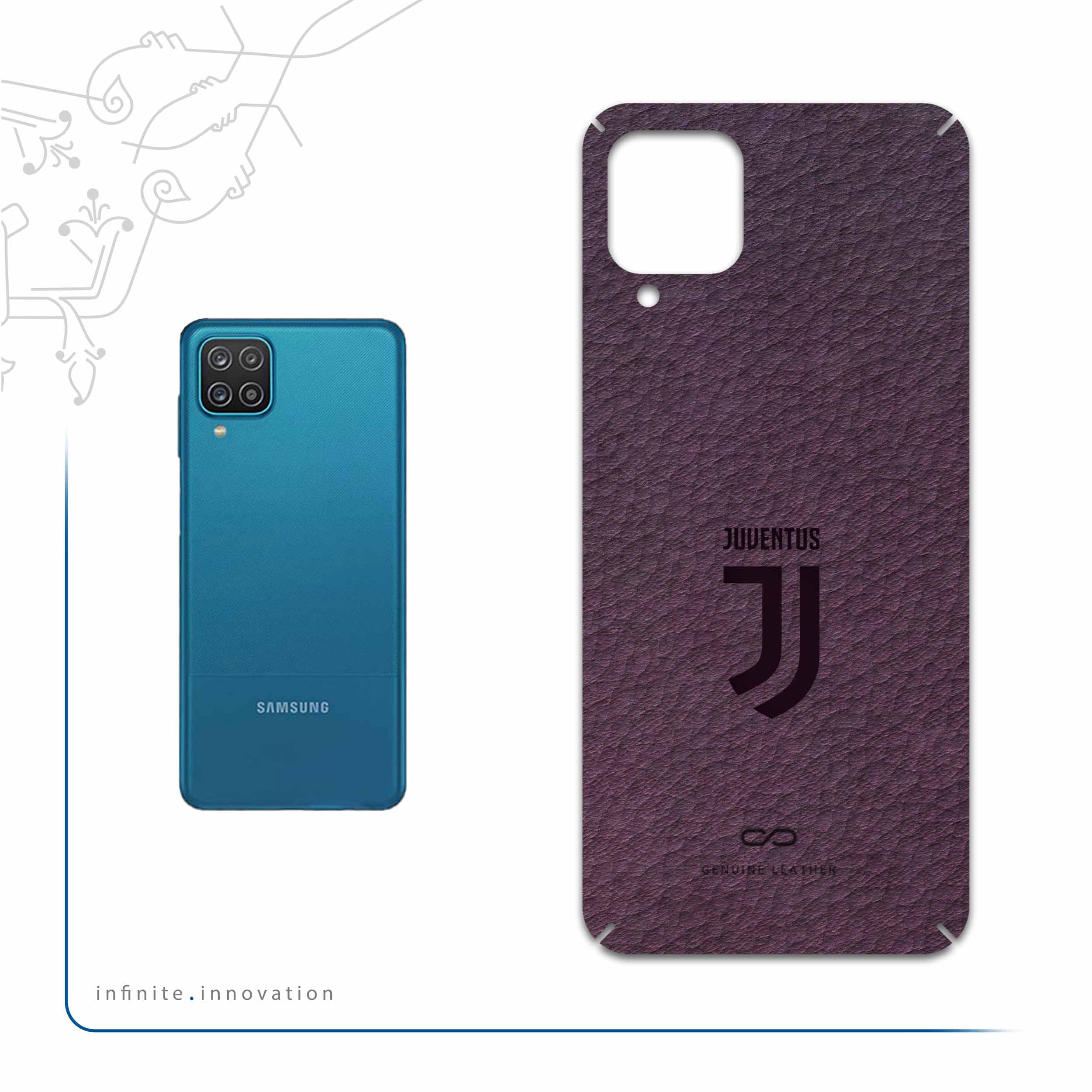 برچسب پوششی ماهوت مدل PL-JUVE مناسب برای گوشی موبایل سامسونگ Galaxy A12 Nacho