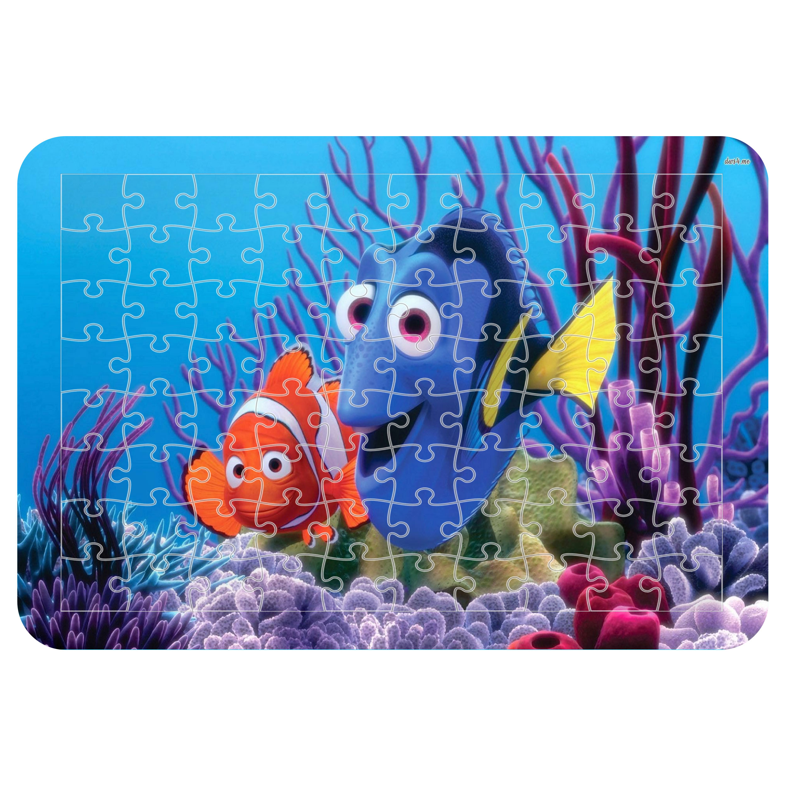 پازل 54 تکه اطلس آبی  طرح کارتون نمو مدل P1961