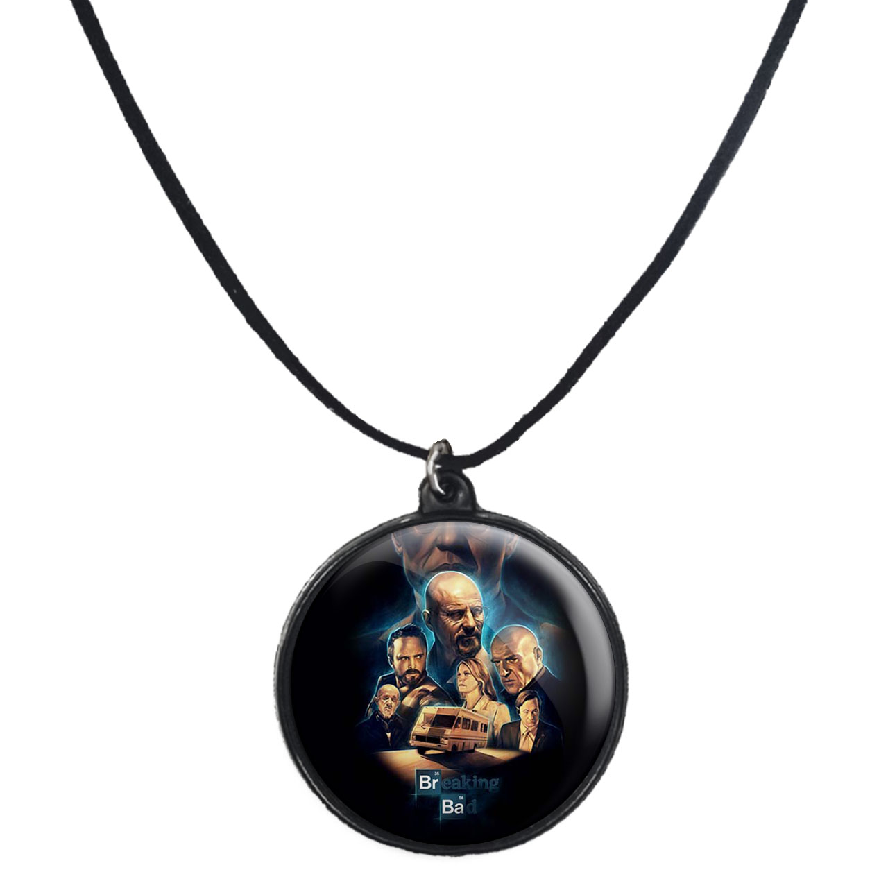 گردنبند پرمانه طرح بریکینگ بد کد pmb.7569 مدل دو طرفه