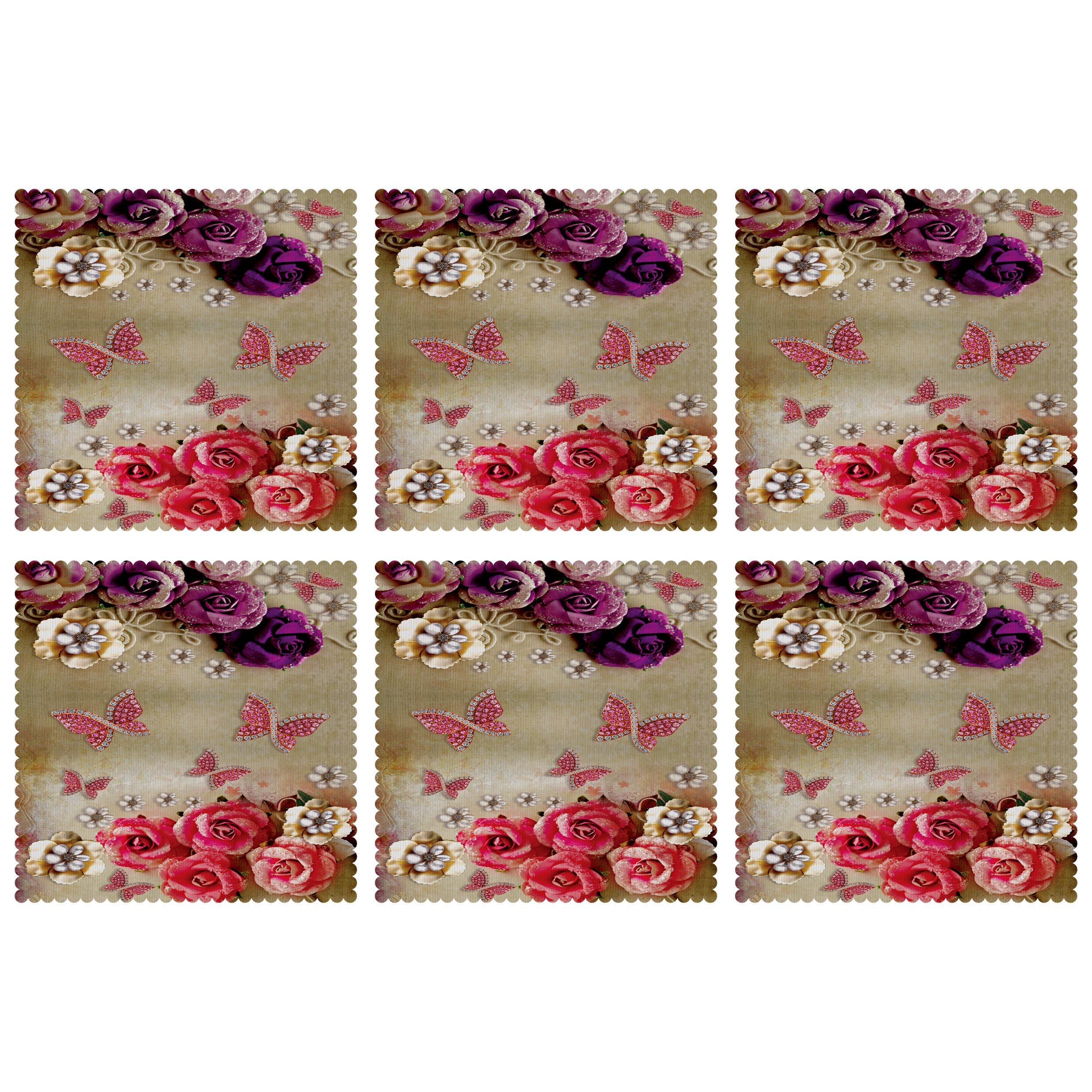 زیربشقابی مدل U1-42818 بسته 6 عددی