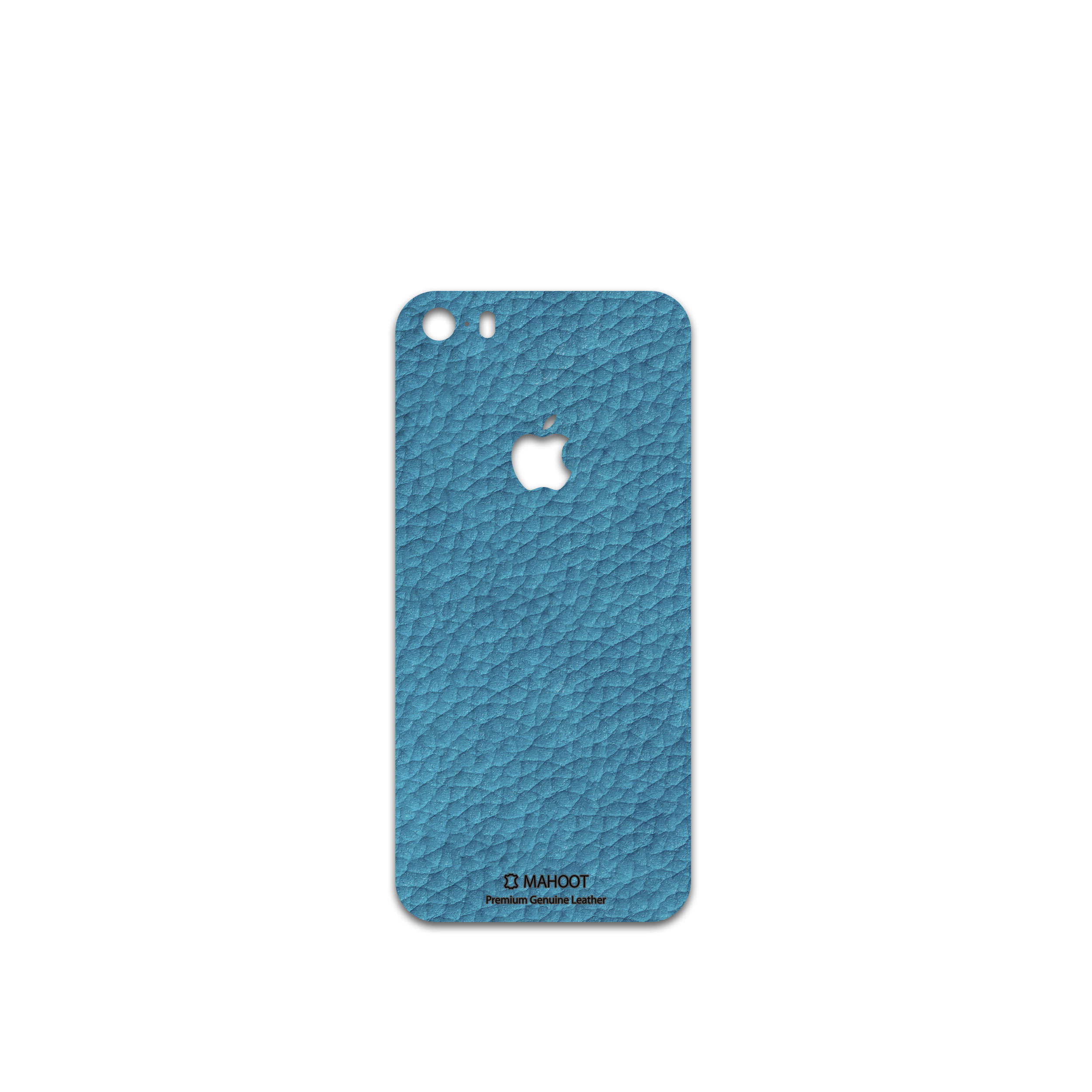 برچسب پوششی ماهوت مدل Blue-Leather مناسب برای گوشی موبایل اپل iPhone 5s