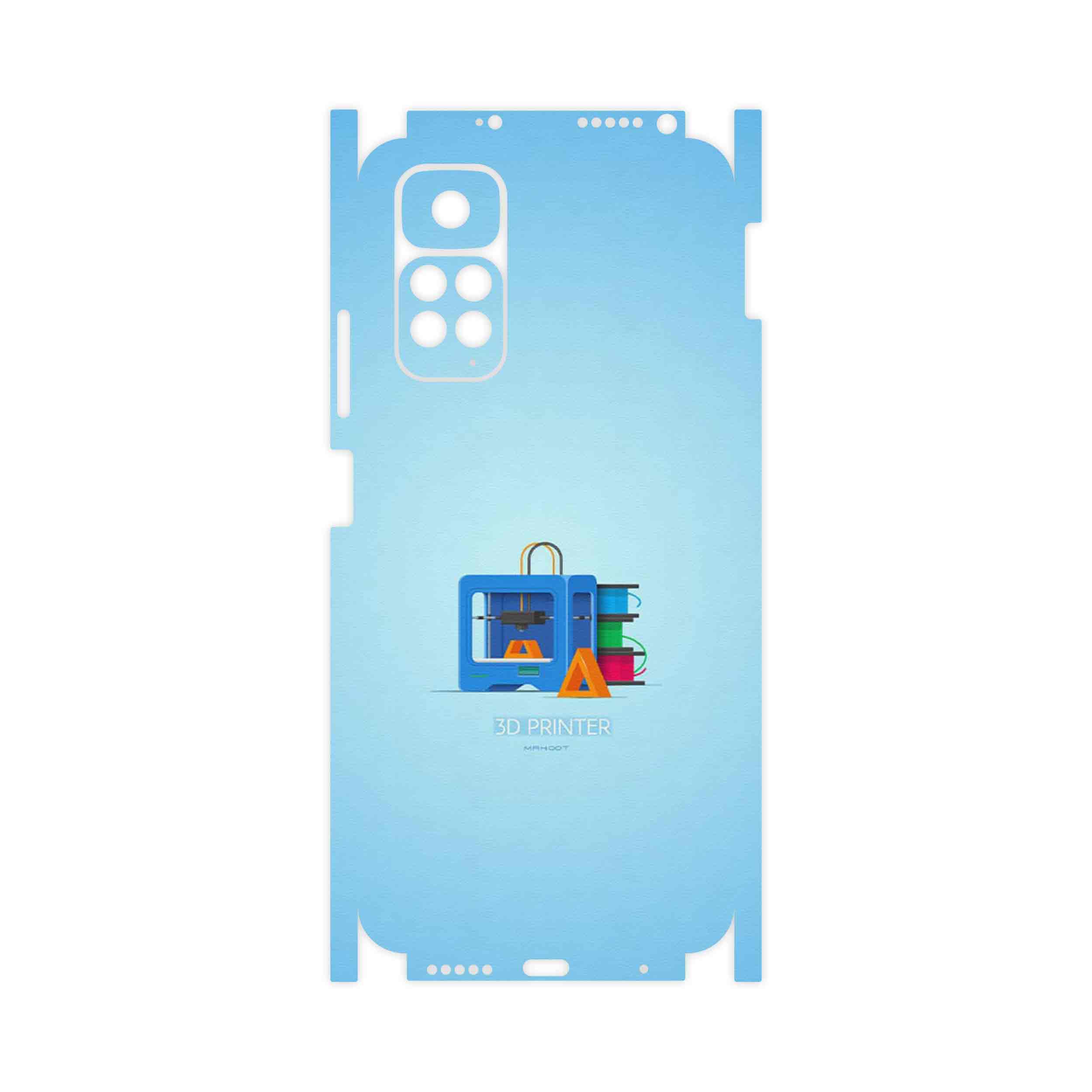 برچسب پوششی ماهوت مدل 3D Printer-FullSkin مناسب برای گوشی موبایل شیائومی Redmi Note 11S
