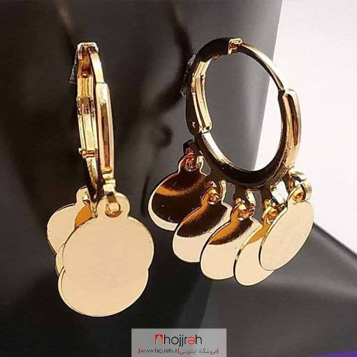 اطلاعات ، قیمت و خرید گوشواره استیل رنگ ثابت طرح دایره کد D174