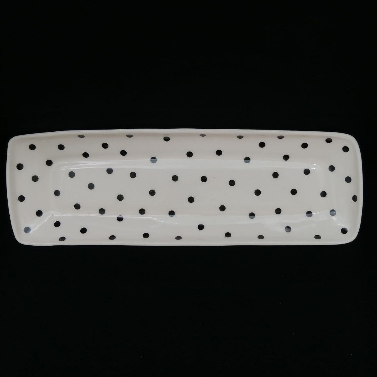 شیرینی خوری سرامیکی هیوا طرح رولت خالدار کد 10984478