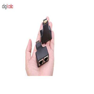 مبدل افزایش طول HDMI مکا تحت شبکه بسته دو عددی مدل EXT-5e-6