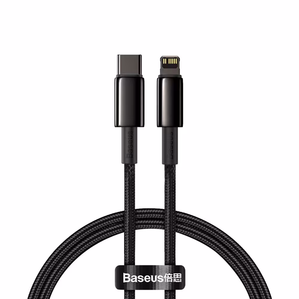 کابل تبدیل USB-C به لایتنینگ باسئوس مدل 20W J_01BA طول 1 متر