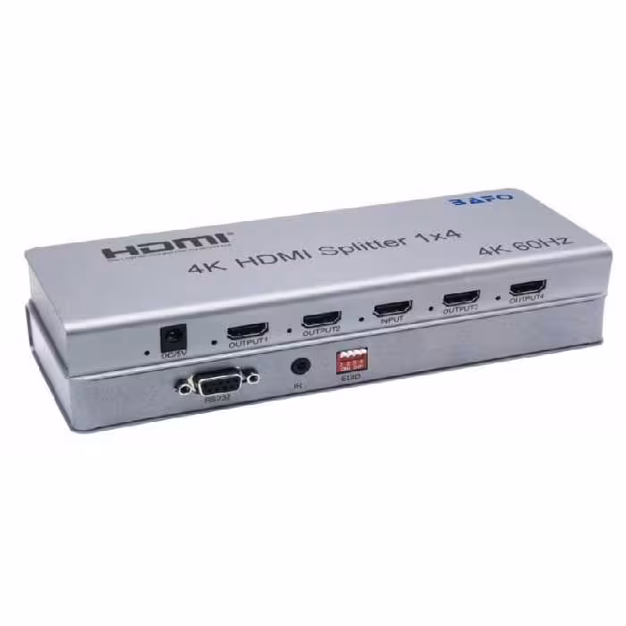 ارسال فوری   ضمانت اصالت کالا   اسپلیتر 4 پورت HDMI 2.0 بافو BF-H134 4K