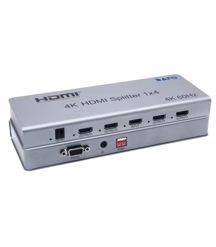 ارسال فوری   ضمانت اصالت کالا   اسپلیتر 4 پورت HDMI 2.0 بافو BF-H134 4K