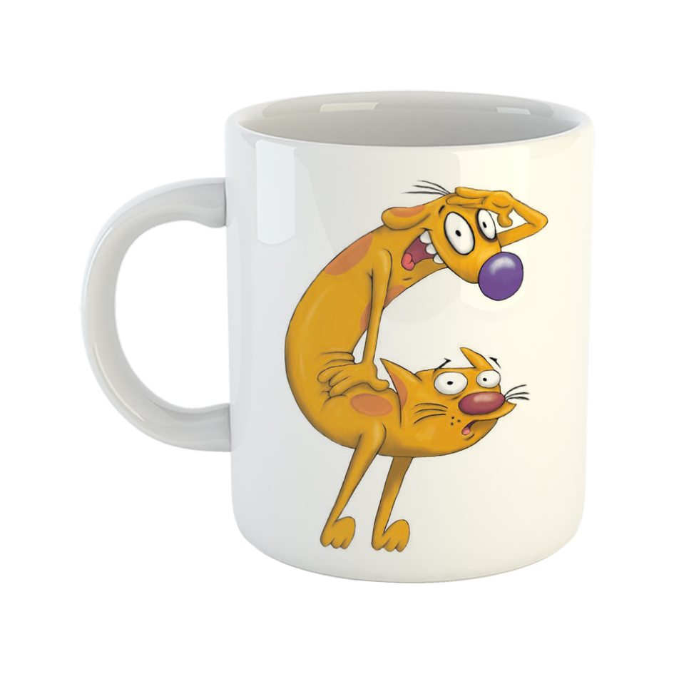 ماگ طرح کارتونی مدل گربه سگ 01