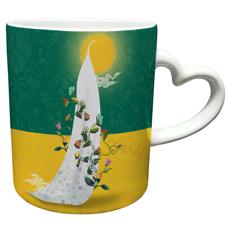 ماگ مدل دسته قلبی طرح روز مادر کد 87