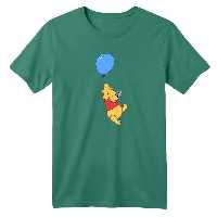 تی شرت آستین کوتاه بچگانه مدل پو کد 2 رنگ سبز سدری