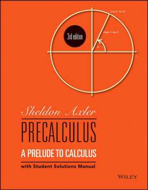  دانلود کتاب Precalculus - A Prelude To Calculus, 3rd ed, 2017 - دانلود کتاب های دانشگاهی