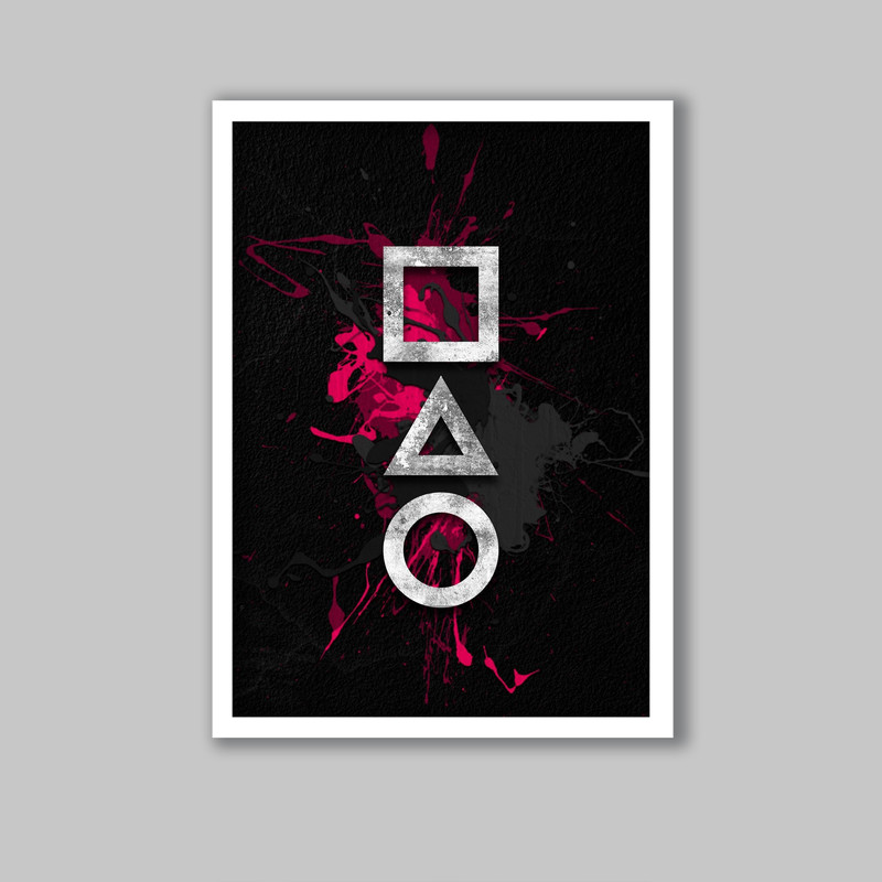 تابلو مدل سریال بازی مرکب Squid Game کد LA-G10802 | دنیای قاب