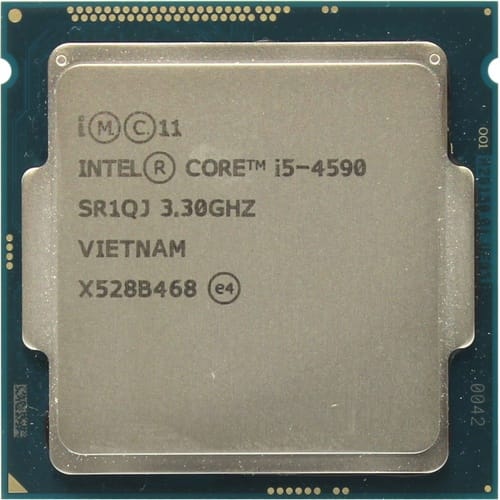پردازنده Intel Core i5 4590 (تری-سالم) یک خازن شکسته