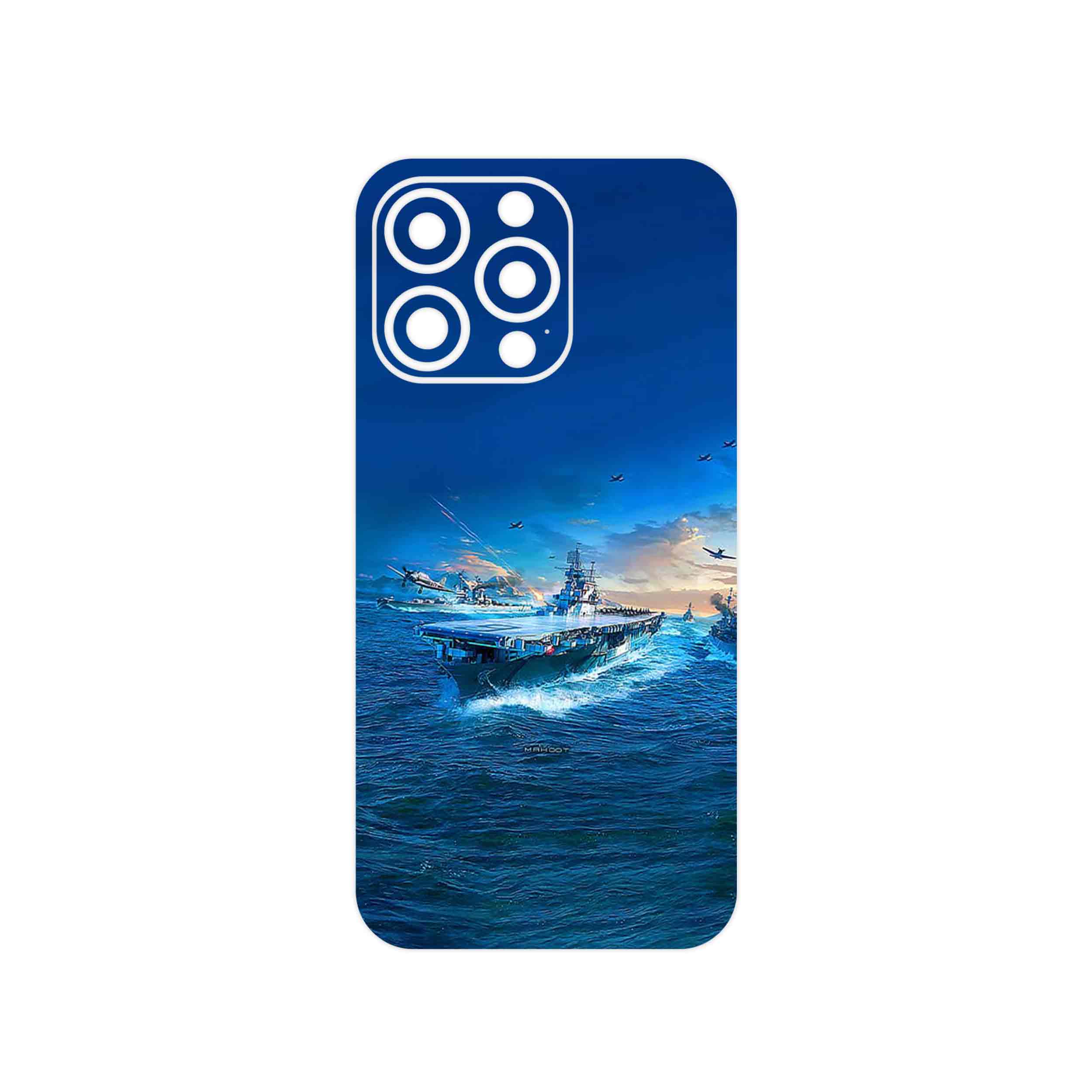 برچسب پوششی ماهوت مدل Warship مناسب برای گوشی موبایل اپل iPhone 13 Pro Max