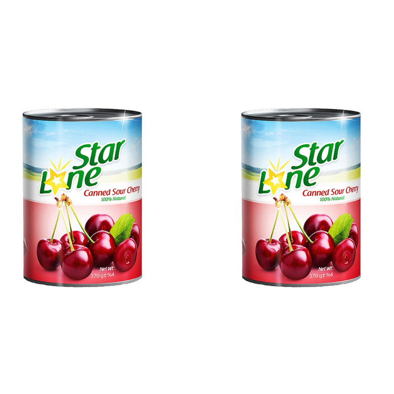 کمپوت آلبالو لون استار - 370 گرم بسته 2 عددی