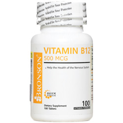 قرص ویتامین ب12 500 میکرو گرم برونسون