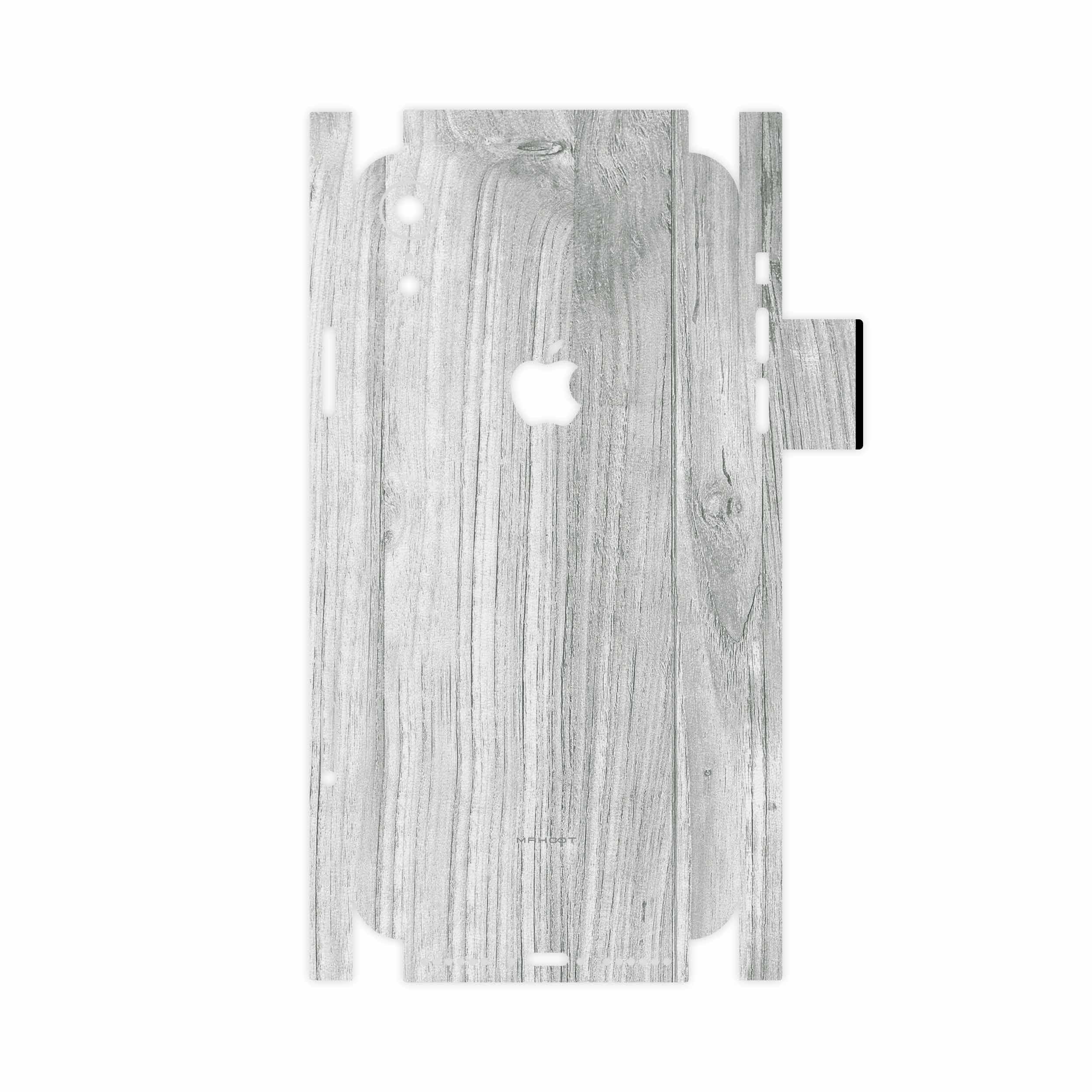 برچسب پوششی ماهوت مدل White Wood-FullSkin مناسب برای گوشی موبایل اپل iPhone XR