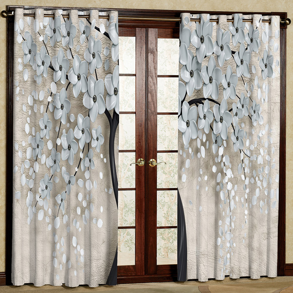 پرده مدل هازان پانچی کد 1 سایز 280x140 سانتی متر