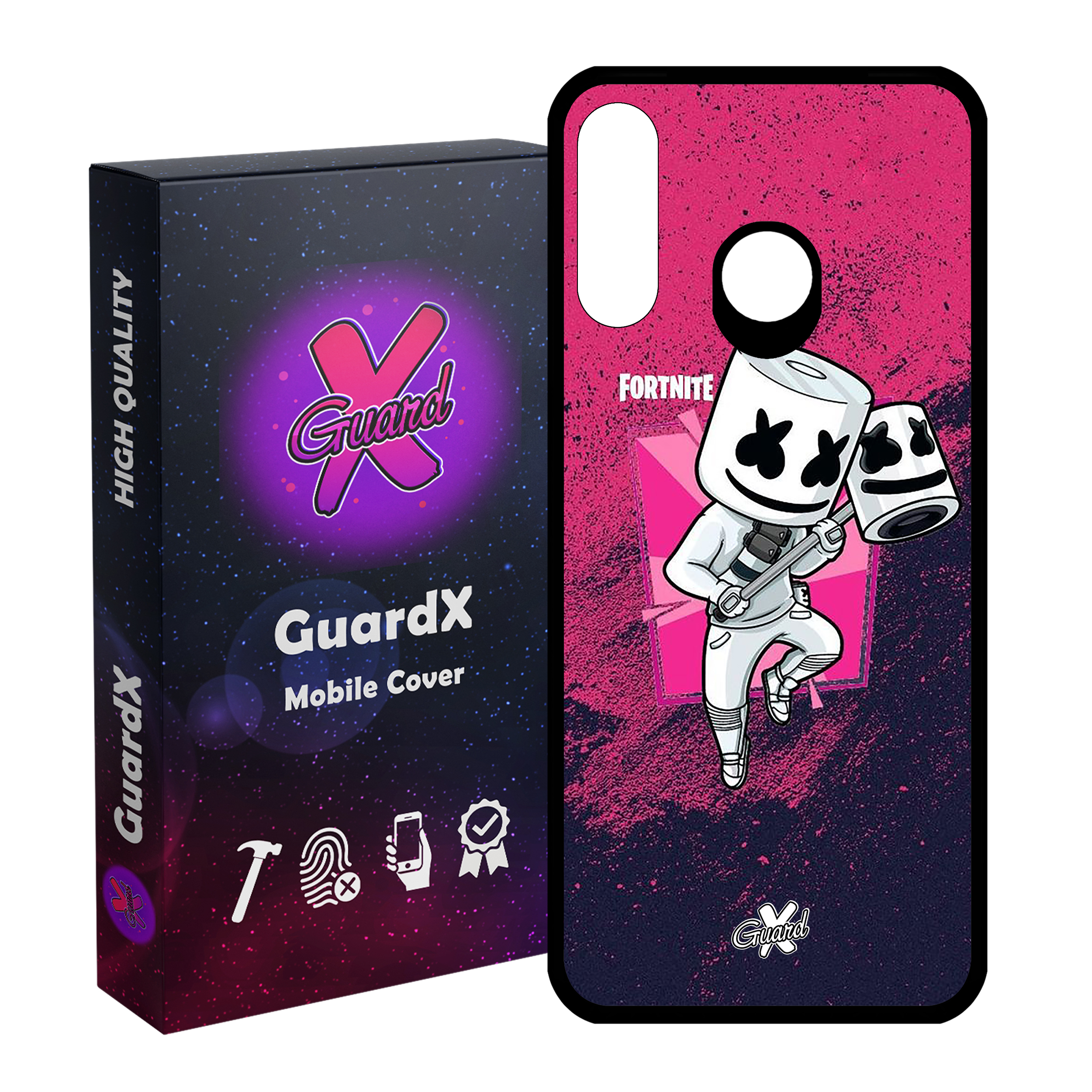 کاور گارد ایکس طرح Fortnite مدل Glass10031 مناسب برای گوشی موبایل هوآوی P30 Lite