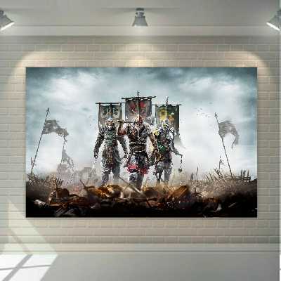 تابلو بوم طرح گیم پلی فور هانر For Honor Gameplay مدل SDB3211