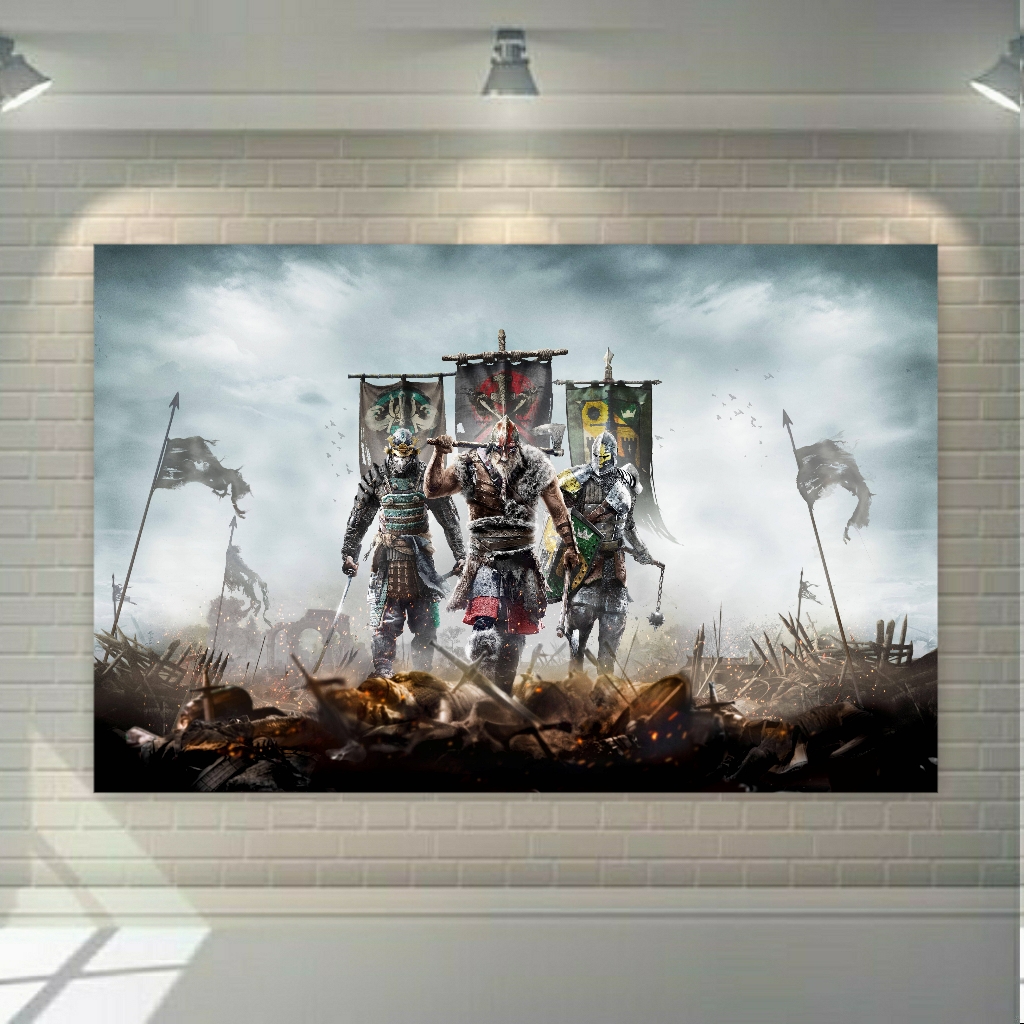 تابلو بوم طرح گیم پلی فور هانر For Honor Gameplay مدل SDB3211