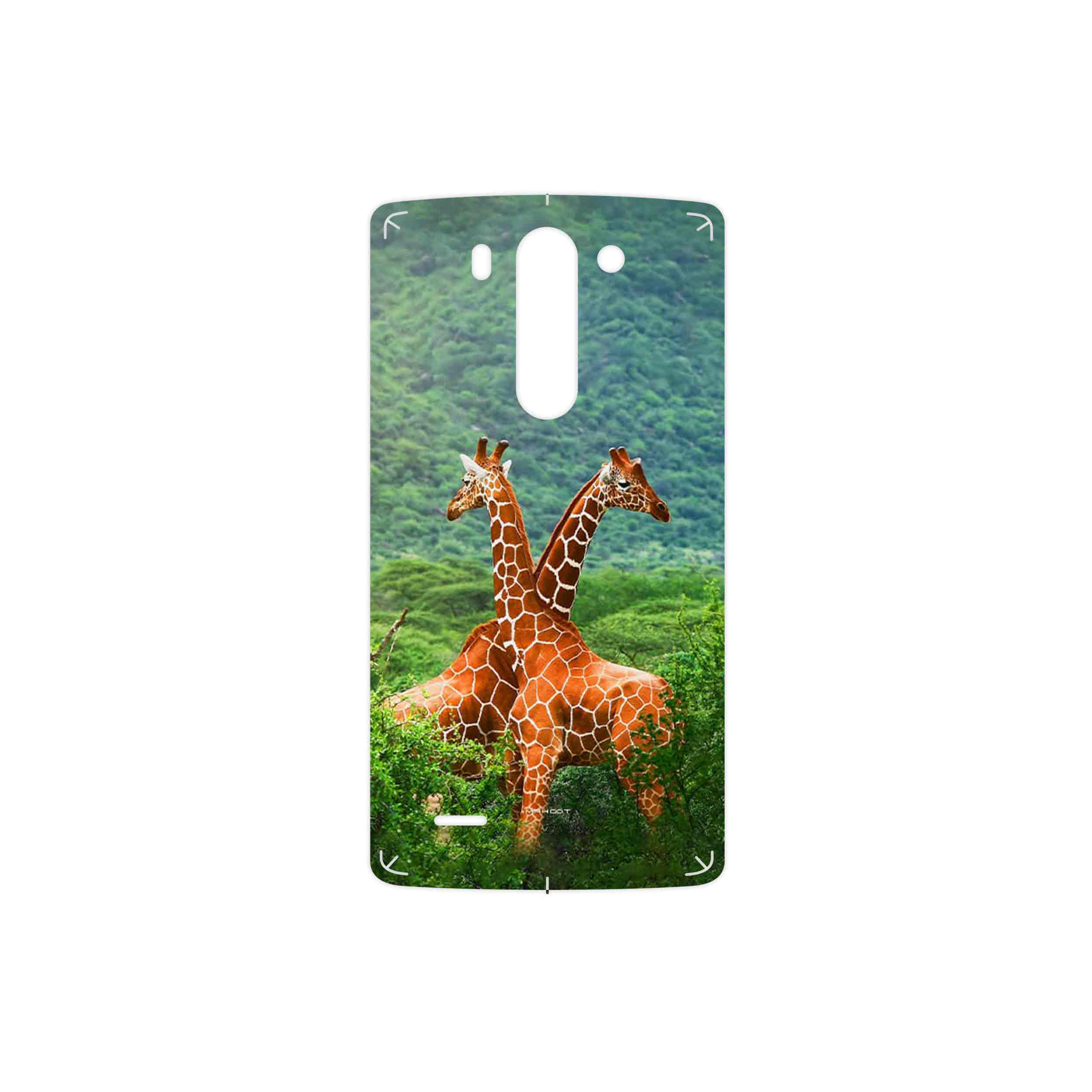 برچسب پوششی ماهوت مدل Giraffe مناسب برای گوشی موبایل ال جی G3 Beat