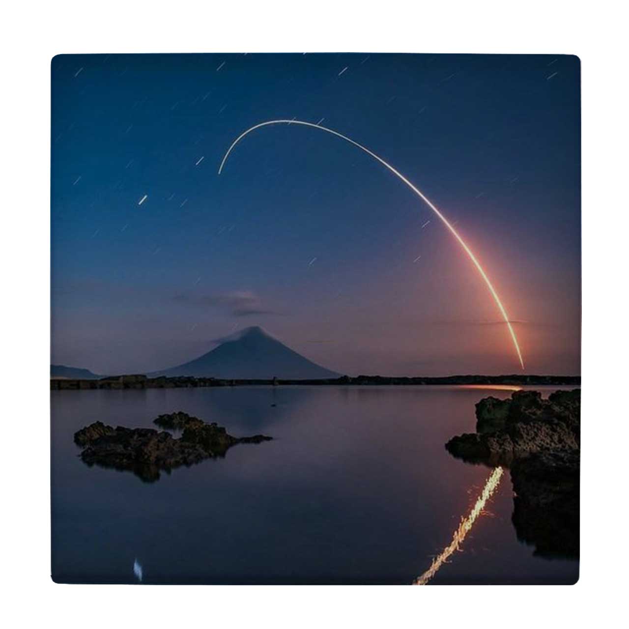  کاشی کارنیلا طرح دریاچه و رد شهاب سنگ کد wk4561