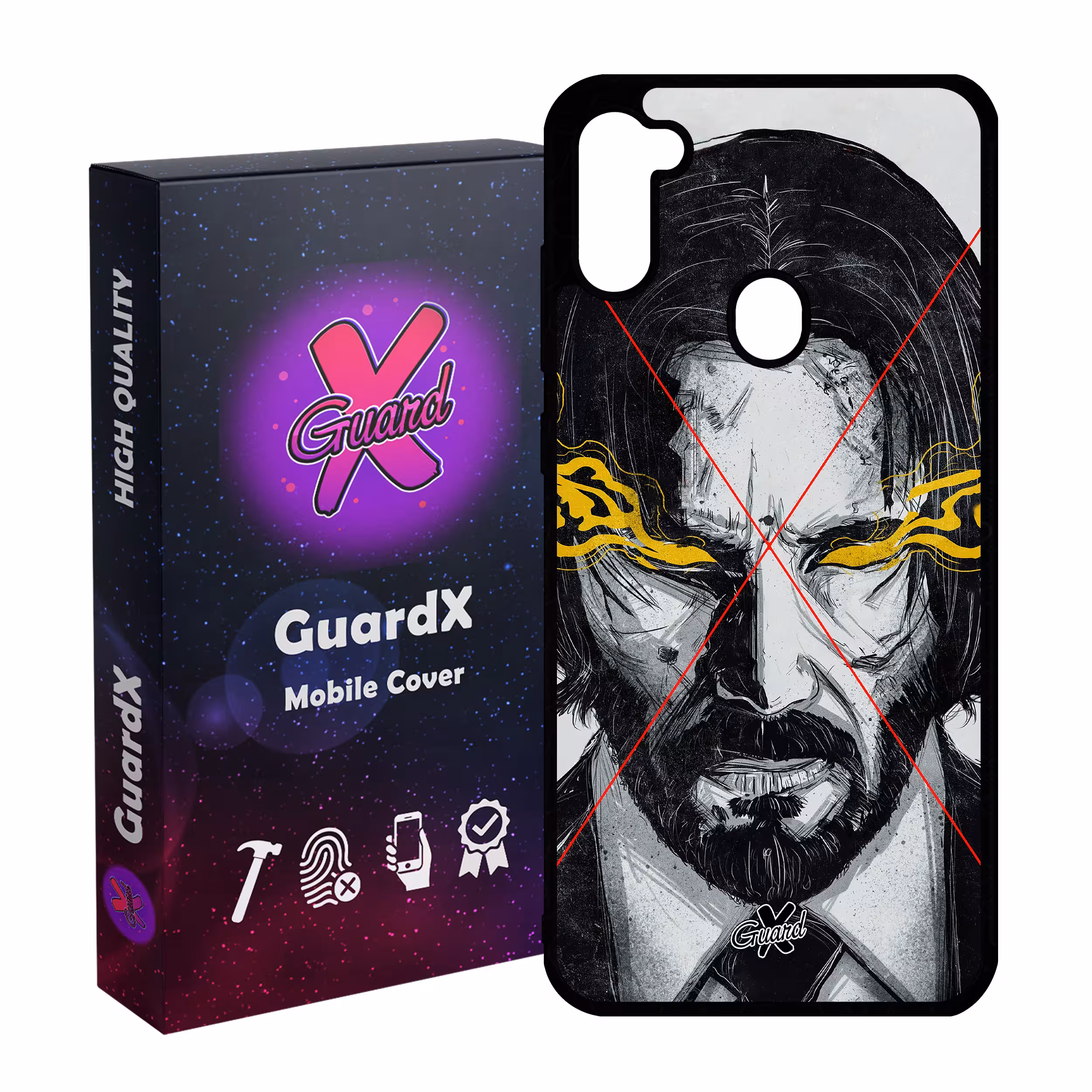 کاور گارد ایکس طرح John Wick مدل Glass10158 مناسب برای گوشی موبایل سامسونگ Galaxy A11 / M11
