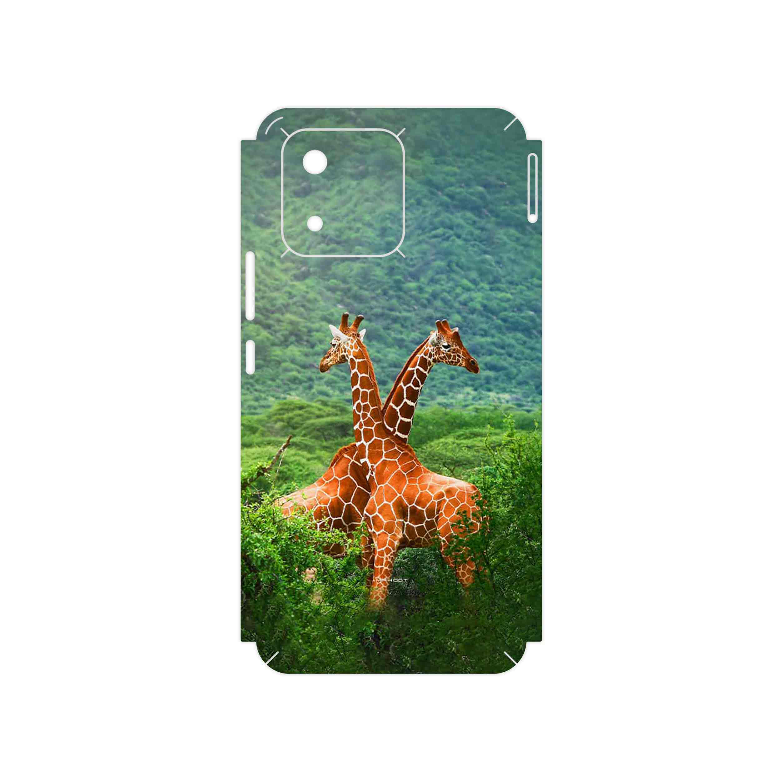 برچسب پوششی ماهوت مدل Giraffe مناسب برای گوشی موبایل آنر X5