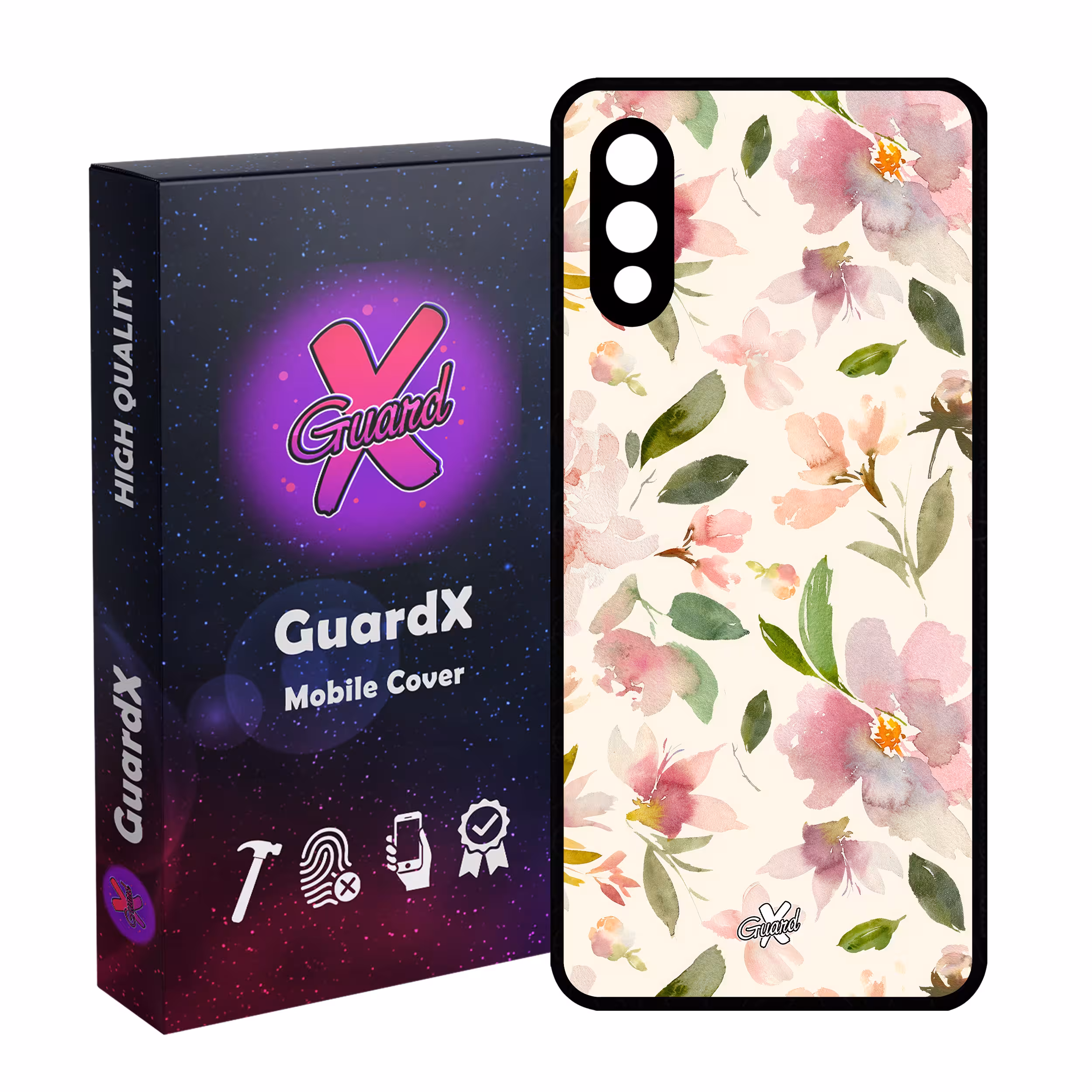 کاور گارد ایکس طرح گل مدل Glass10579 مناسب برای گوشی موبایل سامسونگ Galaxy A02 / M02