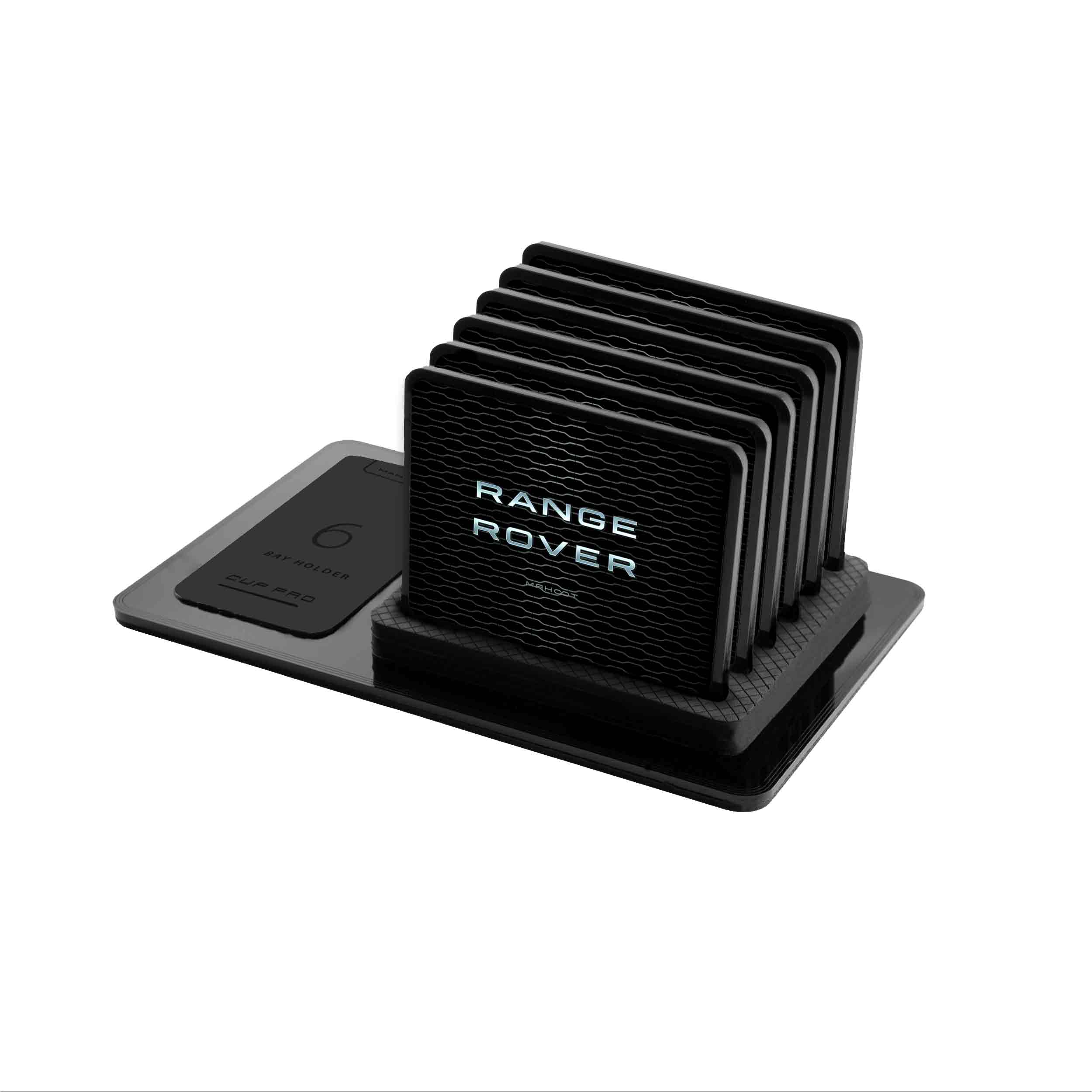 زیر لیوانی ماهوت مدل Range-Rover-Logo بسته 6 عددی