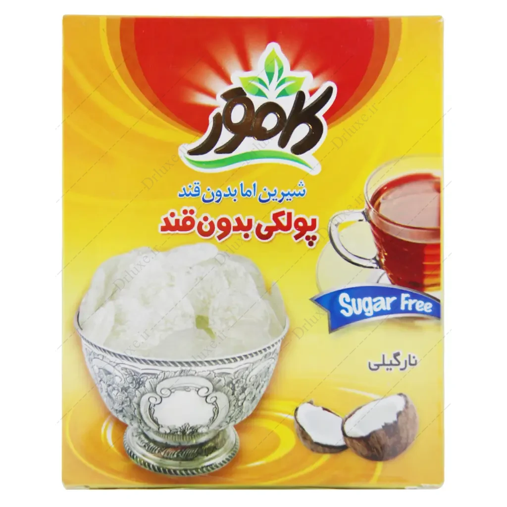 پولکی بدون قند کامور نارگیلی