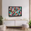 تابلو مدل abstract sharp shapes کد F-10017