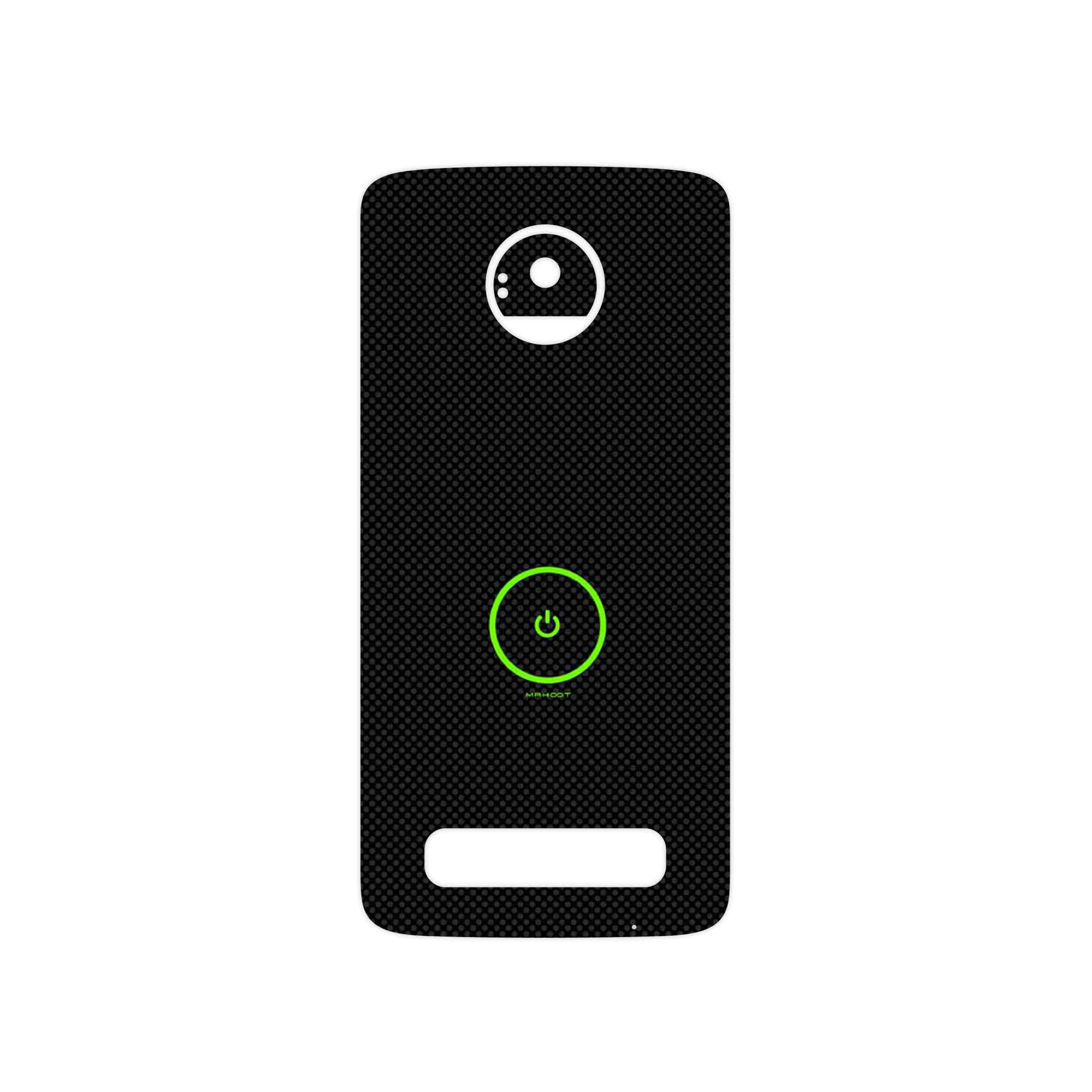 برچسب پوششی ماهوت مدل Minimal Power Button مناسب برای گوشی موبایل موتورولا Moto Z