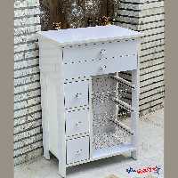 سبدسیب زمینی وپیاز 5کشو و سه سبد کد 110sسفید