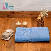 حوله دستی طرح سوپرایز رنگ آبی روشن