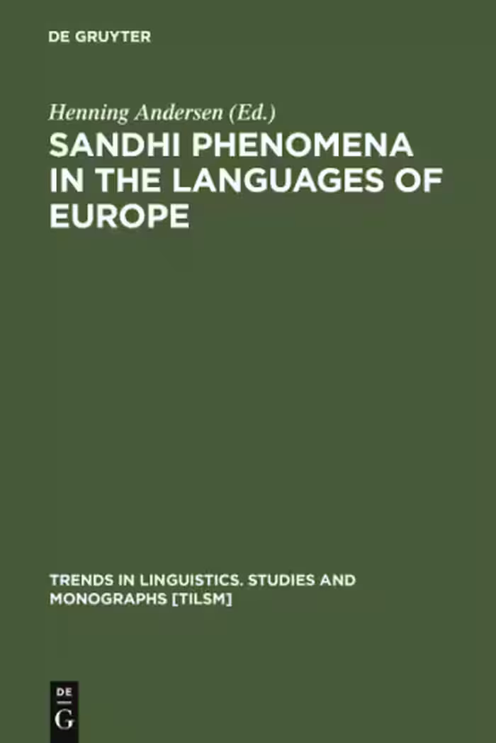 خرید و دانلود نسخه کامل کتاب Sandhi Phenomena in the Languages of Europe