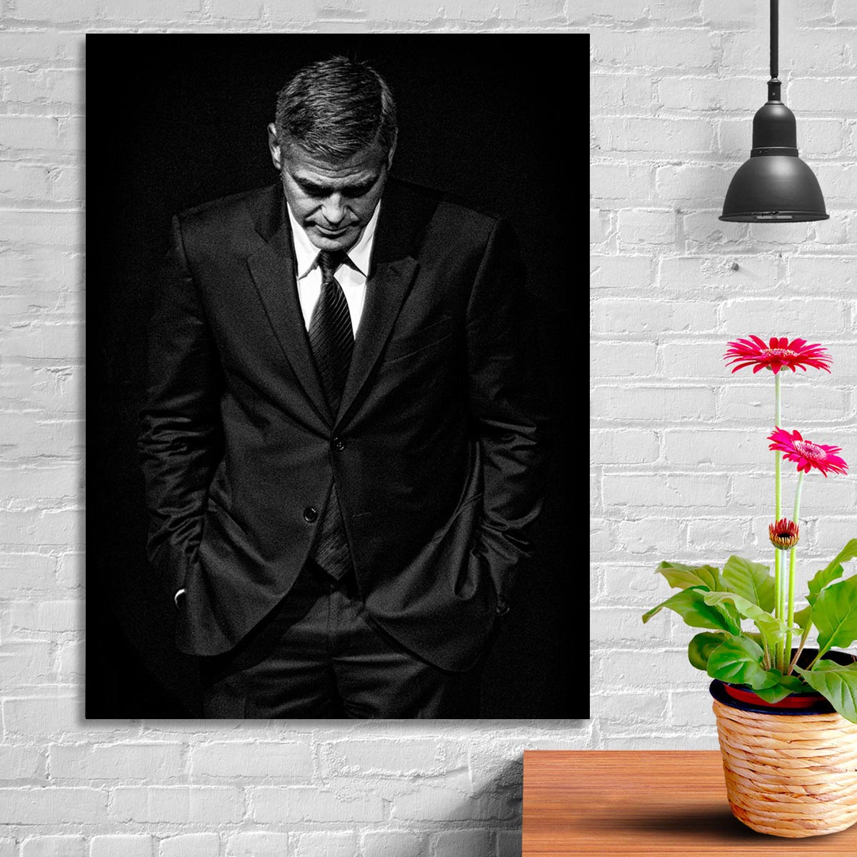 تابلو شاسی گالری استاربوی طرح جورج کلونی مدل بازیگران 082