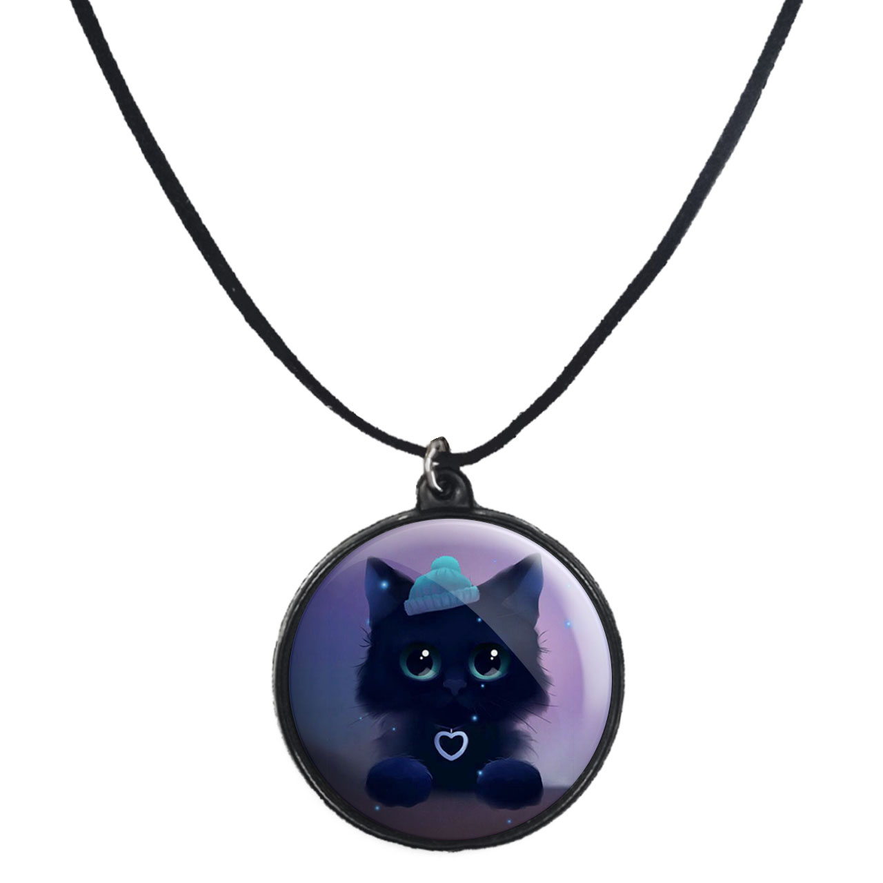 گردنبند پرمانه طرح روباه کد pmb.30861مدل دو طرفه