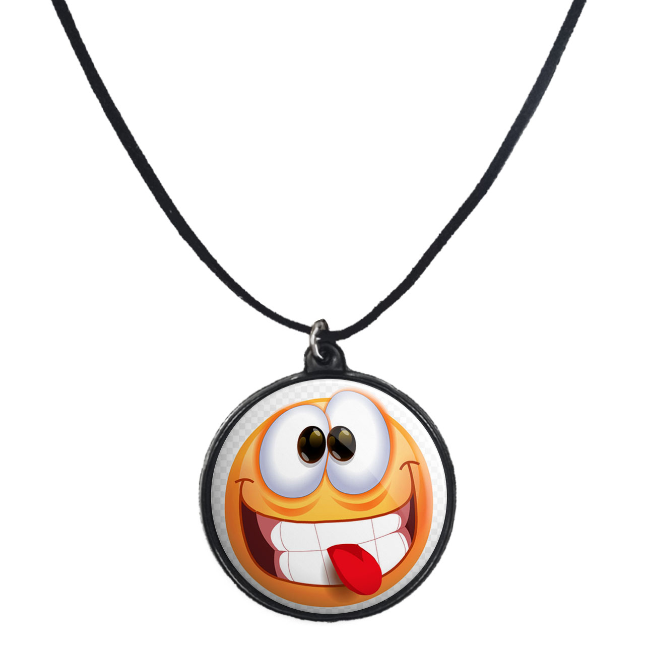 گردنبند پرمانه طرح ایموجی کد pmb.31460 مدل دو طرفه