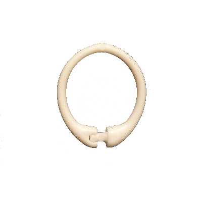 گیره پرده حمام مدل حلقه قفلی بسته 12 عددی