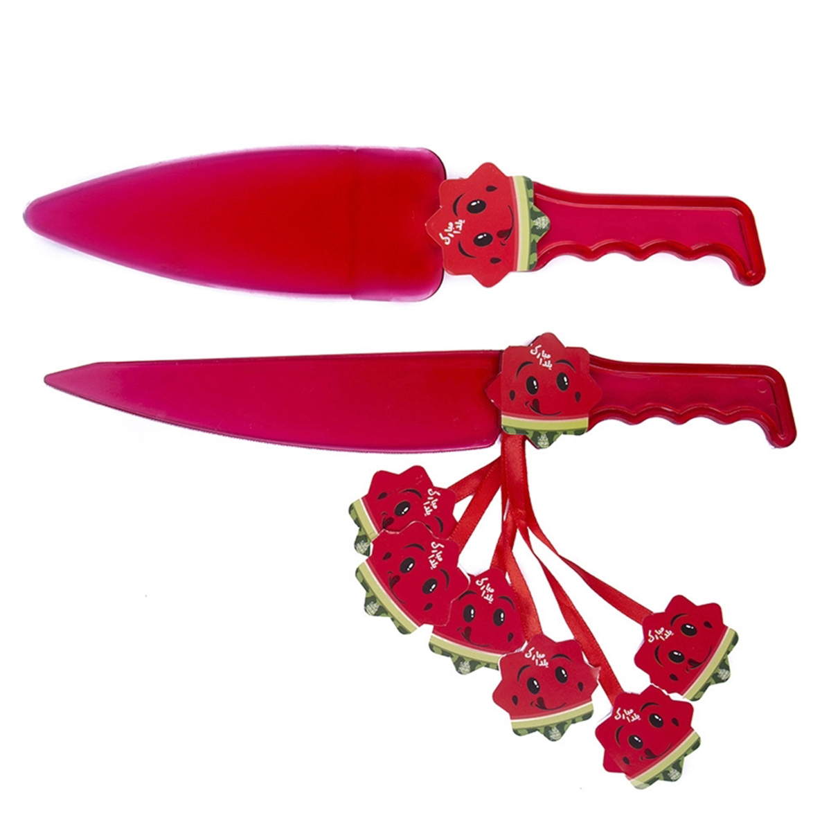 کارد و کفگیر کیک خوری طرح یلدا مدل Y555