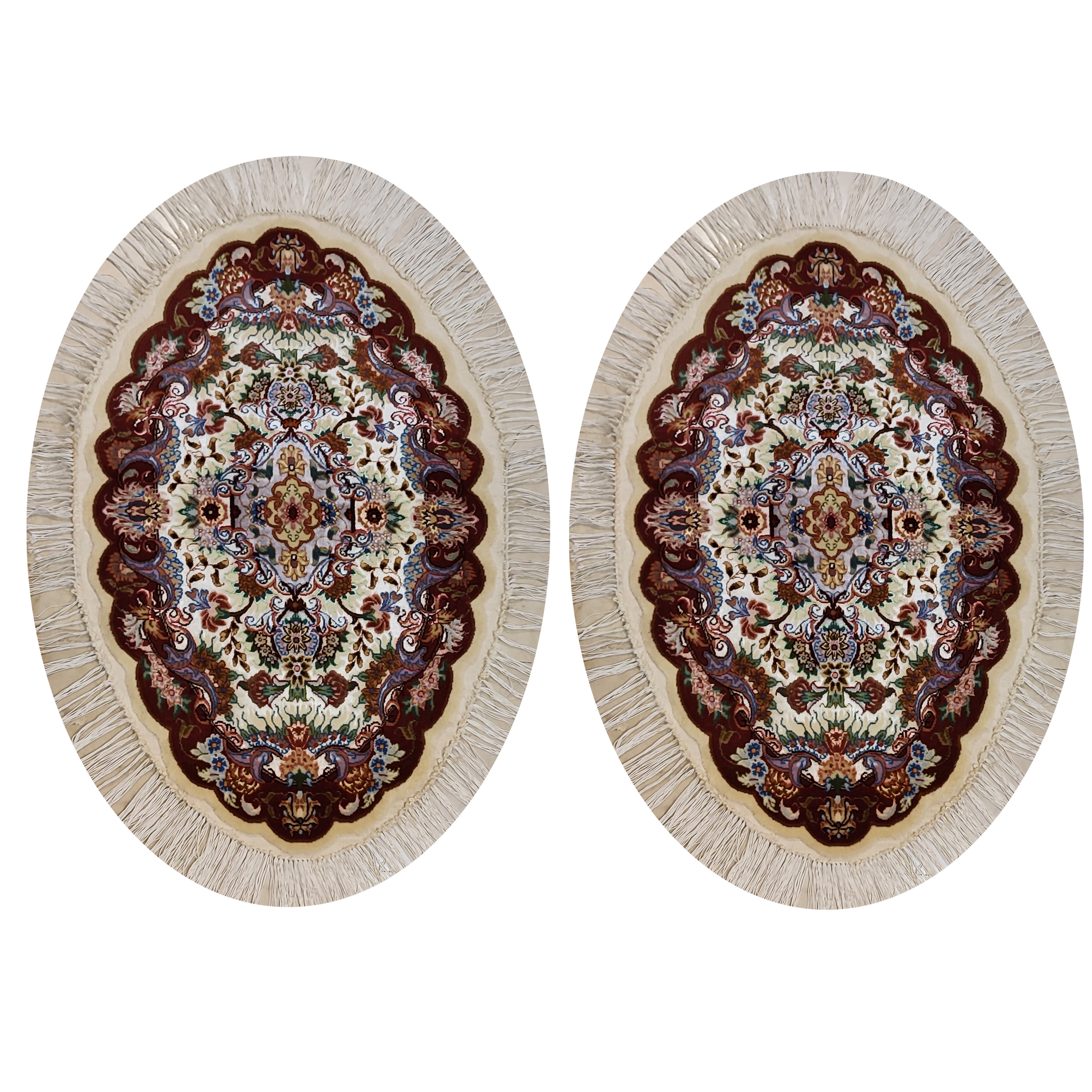  فرش دستباف نیم متری طرح تبریز مدل RAR یک جفت