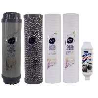 فیلتر دستگاه تصفیه آب آکوآ اسپرینگ مدل F-S7-K4A مجموعه 4 عددی  به همراه رسوبگیر اسکالکس پلاس