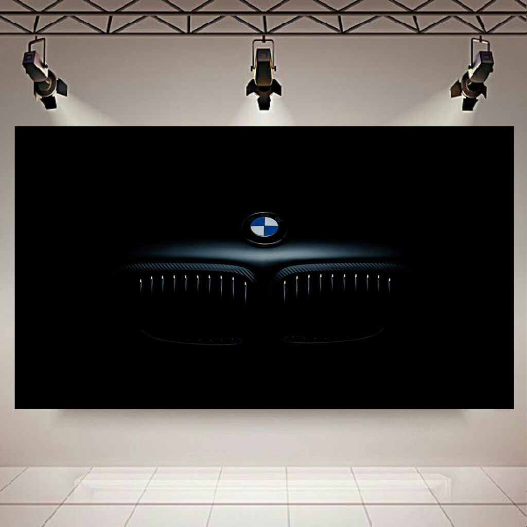 تابلو بوم طرح ماشین مدل نمای جلوی BMW کد AR3690