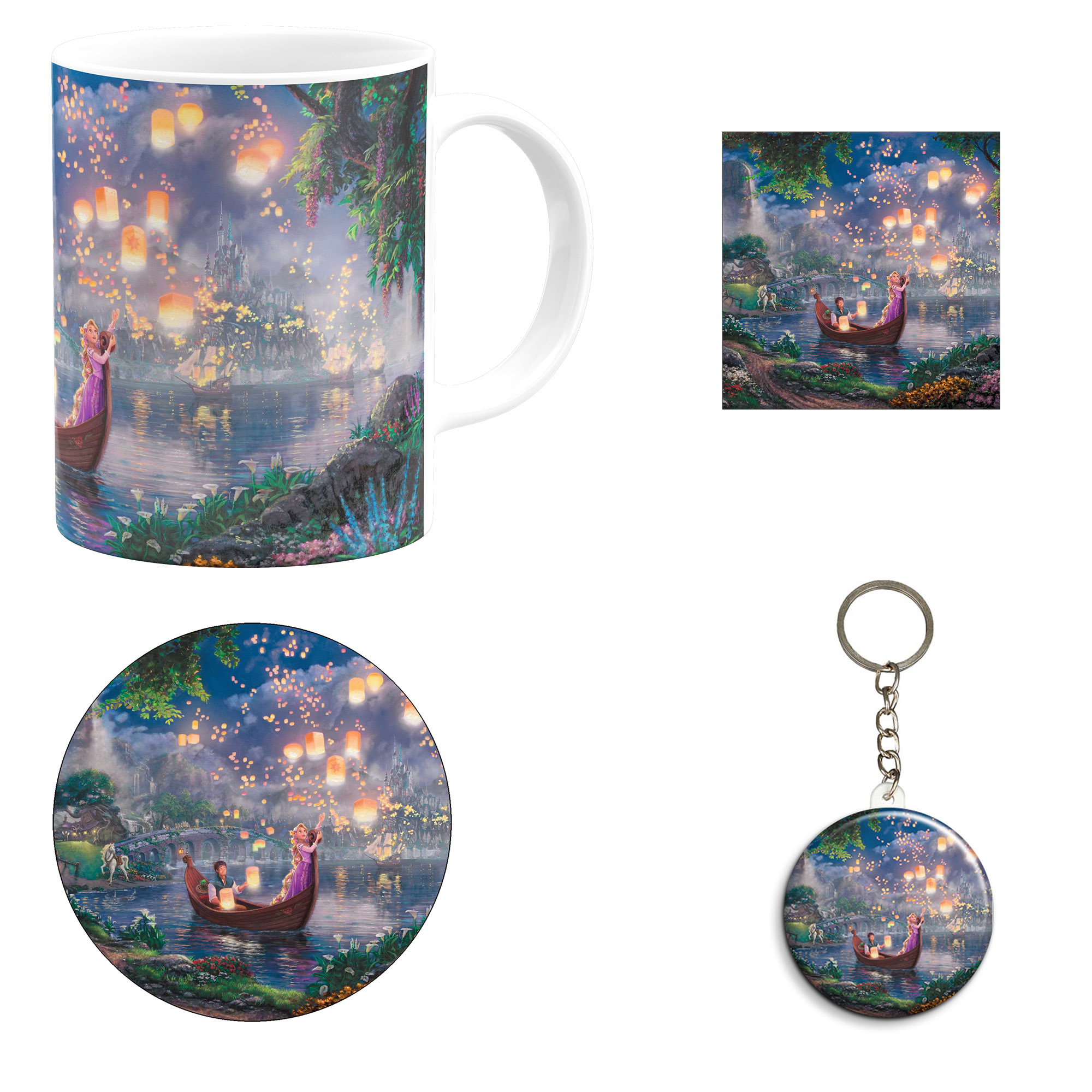 ست هدیه ماگ مدل انیمیشن گیسو کمند طرح tangled کد M3