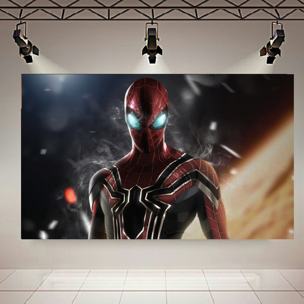 تابلو بوم طرح مرد عنکبوتی مدل Smoking Eyes کد AR2818