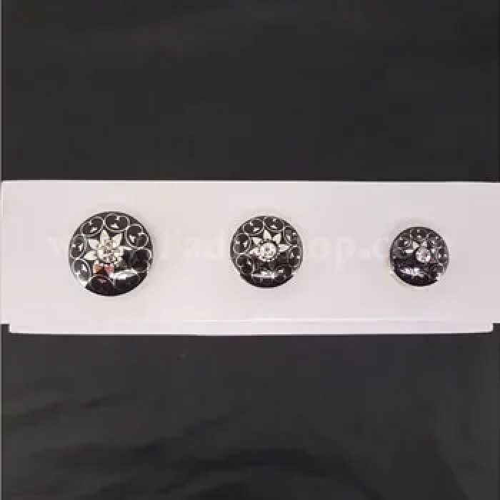 دکمه طرح دار نگین دار سایز 1